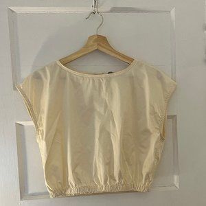 Everlane The Bubble Top Womens Size Small Pale Yellow